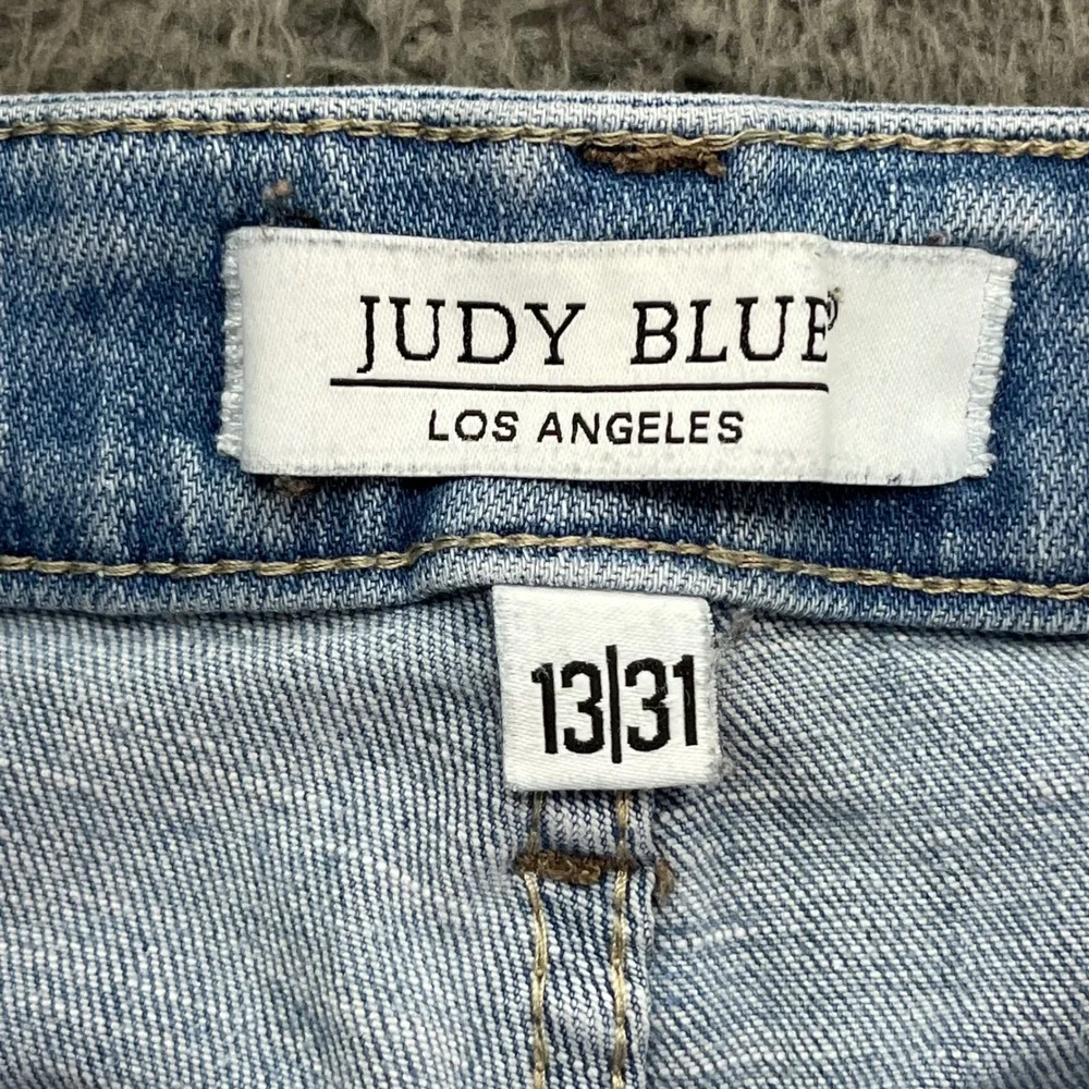 Judy Blue Los Angeles Womens Skinny Fit Button Fly Jeans Light Wash Size 13 31‎